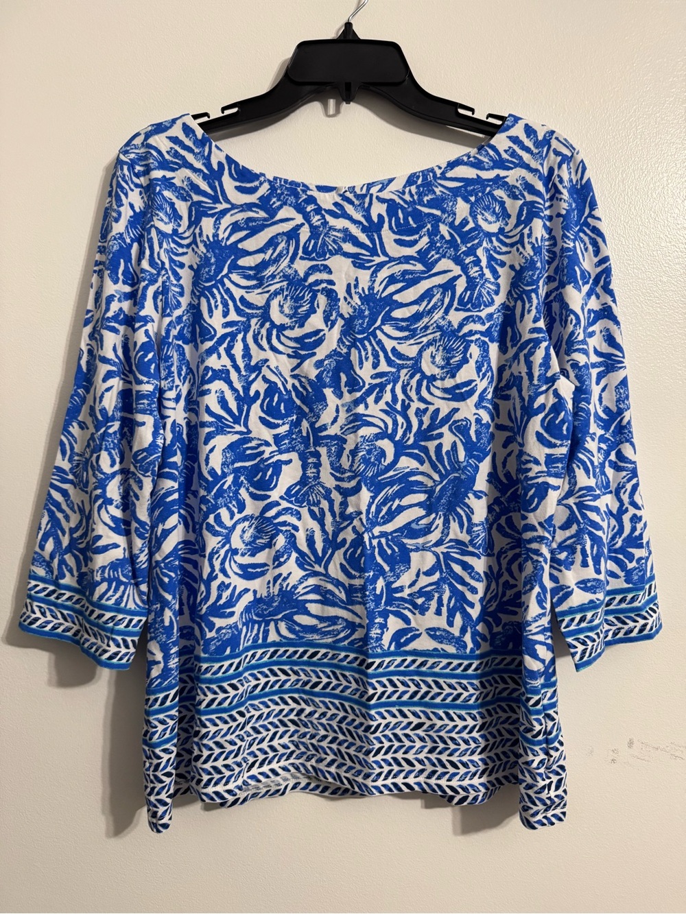Lilly Pulitzer Blue and White Top